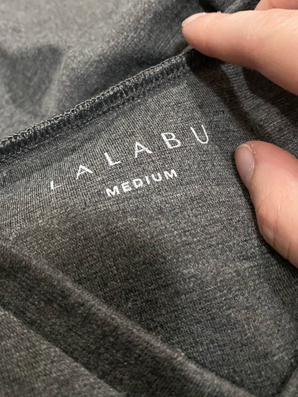 Lalabu The Dad Shirt Babywearing Kangaroo Pouch Carrier V-Neck Tee Gray Medium - Picture 4 of 10